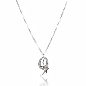 Bébé mère conception clair Zircon pierre pendentif en gros turc fabriqué à la main 925 bijoux en argent Sterling - Product Image 2