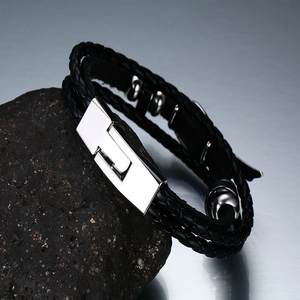 Gioielli di moda in acciaio inox chiusura magnetica angelo bracciale ad ala per gli uomini - Product Image 4