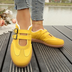 Zapatos Planos Mary Jane para Mujer, Primavera-Verano 2026, Parte Superior de PU, Color Mixto, Cierre de Velcro, Tacón Bajo, Suela Plana, Casuales para Uso Diario - Product Image 5