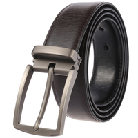 Ceinture à boucle à ardillon double face pour homme, nouveau style LY35-3986-2