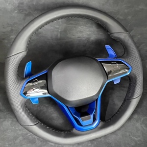 Rueda de costura negra de cuero liso perforado al por mayor para volante de coche <span class=keywords><strong>Volkswagen</strong></span> Golf 8 de bajo precio - Product Image 6