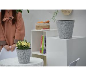 Pots de Surface cannelés à Grain de produit haut de gamme, forme ronde, décoration de maison, jardinière, décoration de jardin, Pot de fleur - Product Image 5