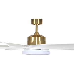 Trong nhà kim loại màu trắng <span class=keywords><strong>8</strong></span> lưỡi lớn công nghiệp 220V 72 inch quạt trần với ánh sáng <span class=keywords><strong>LED</strong></span> và điều khiển từ xa - Product Image 2