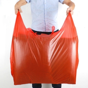 Bolsas de Plástico Biodegradables Tipo Camiseta Económicas/Bolsas de Plástico para Supermercado con Logotipo Personalizado/Bolsa de Plástico Tipo Camiseta para Compras - Product Image 1