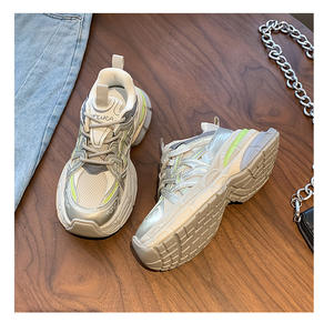 Chaussures à plateforme <span class=keywords><strong>compensées</strong></span> personnalisées pour femmes, chaussures de sport pour femmes, chaussures décontractées pour femmes, plateforme haute, marche, chunky, haute qualité, tendance - Product Image 3