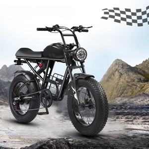 Vélo électrique tout-terrain de style rétro 400W, pneus larges de 20 pouces, vélo de montagne électrique pour adultes, 48V, vélo électrique vintage Scrambler - Product Image 3