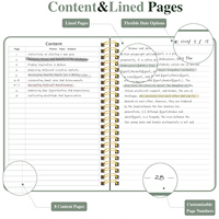 Cuaderno Espiral A5 de Tapa Dura 2026-2027, Diario Personalizado con Impresión a Medida para Escritura Diaria y Reuniones de Negocios, Gran Venta