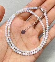 Collier ras du cou en perles de morganite multiformes, tendance, unisexe, pour les fêtes, petites perles