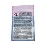 Emballage en plastique noir non mat avec fermeture à glissière pour le stockage des aliments, fermeture hermétique, pochette plate en Mylar holographique refermable 4x6