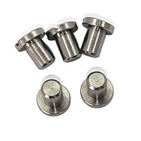 High Precision Fastener Pins Polished Stainless Steel and Aluminum Metal Slotted Head Round End Dowel Wholesale