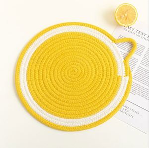Modern Classic <b>Large</b> Cotton Rope Placemat Indoor Outdoor Dining Table Protection for Hotels Parties Christmas Gift Fabric - Product Image 4