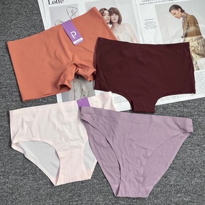 Tangas de mujer de seda helada, transpirables, de color liso <span class=keywords><strong>y</strong></span> con estampado floral, surtidas, de un solo pieza, existencias restantes de pedidos europeos <span class=keywords><strong>y</strong></span> americanos. - Product Image 4