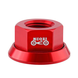 MUQZI 3/8 Écrou de moyeux de vélo Vis d'essieu de <span class=keywords><strong>roue</strong></span> <span class=keywords><strong>arrière</strong></span> M10 pour vélo pliant <span class=keywords><strong>vtt</strong></span> - Product Image 4