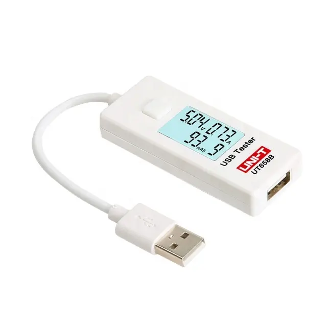 Professional UNI-T UT658B Digital USB Testers Testable Stable Input Voltage Range From 3V to 9.0V Voltage Meters
