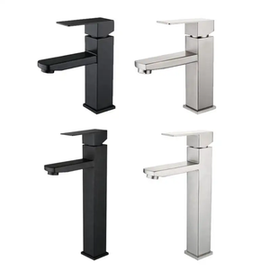 Più venduto 304 in acciaio inox singolo foro rubinetto lavabo caldo e freddo <span class=keywords><strong>nero</strong></span> <span class=keywords><strong>lavello</strong></span> <span class=keywords><strong>miscelatore</strong></span> - Product Image 5