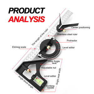Regla <span class=keywords><strong>Combinada</strong></span> Multifunción de Acero Inoxidable de 300 mm - Product Image 4