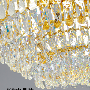 Lustre en cristal semi-encastré, <span class=keywords><strong>luminaire</strong></span> moderne pour chambre à coucher, couloir, entrée, cuisine, <span class=keywords><strong>salle</strong></span> <span class=keywords><strong>de</strong></span> <span class=keywords><strong>bain</strong></span> - Product Image 3
