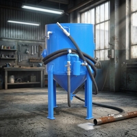 Machine de sablage à sec haute pression mobile MK-I, sablageur à jet industriel avec réservoir en acier pour l'élimination de la rouille et le nettoyage des surfaces