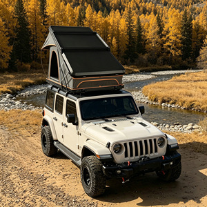 Carpa de techo para coche, de aleación de aluminio, con carcasa rígida, apertura rápida, tipo extendido, una habitación, para las cuatro estaciones, de tela Oxford de poliéster. - Product Image 1