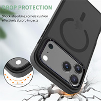 Nouvelle coque de téléphone portable mate avec lentille électro-plaquée pour iPhone 17 16 15 14 13 12 11 Pro Max Plus 17 Air Ultra, coque magnétique