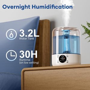 Humidificador de Aire Ultrasónico Inteligente de 4L con Luz LED, Gran Capacidad, Vapor Frío y Cálido, para el Hogar, Dormitorio, Habitación de Bebé - Product Image 4