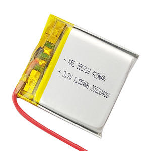 KRL 3.7V 552728 420mAh Baterai Lithium Polimer Persegi Soft Pack Produsen Sel Baterai Lithium Ion Pouch - Product Image 1