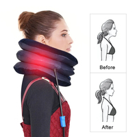 Appareil de traction cervicale pneumatique, coussin de massage gonflable pour le cou, dispositif de soutien orthopédique, collier de soulagement de la douleur
