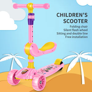 HW TOYS <span class=keywords><strong>Scooter</strong></span> à deux roues en plastique et alliage pas cher, voitures de course à roulettes pour enfants, adolescents et adultes, rose, noir, jaune, bleu - Product Image 4