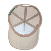 Casquette de camionneur à 5 panneaux, style hip-hop sportif, en toile polyester/coton avec maille, motif imprimé, pour activités de plein air, plage et pêche