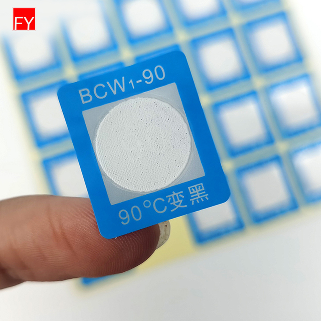 Factory  Irreversible Color Changing Label Sticker Custom Sticker Adhesive Reversible Temperature Indicator Label