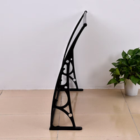Vente chaude, feuille de polycarbonate de couleur brune, 80*240CM, protection UV, imperméable, auvent en aluminium pour la maison, cour