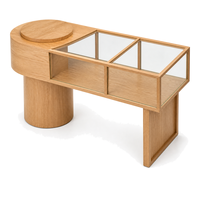 Nouvelle vitrine à bijoux en bois de style chinois avec éclairage d'ambiance LED pour l'exposition de parfums et cosmétiques en showroom, vente en gros
