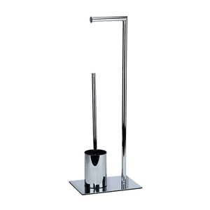 BX in acciaio inox in piedi <span class=keywords><strong>porta</strong></span> carta igienica con spazzola bagno carta igienica <span class=keywords><strong>rotolo</strong></span> di carta igienica - Product Image 1