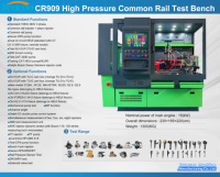 CR909 Banco de Pruebas de Inyección de Combustible Common Rail de Alta Presión, Máquina de Prueba de Codificación de Inyectores y Bombas Diésel Totalmente Automática