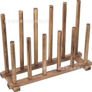 Estante de almacenamiento de botas de madera compuesta, estirador de botas lacado, escurridor de botas invertido, estante de almacenamiento de zapatos para el hogar - Product Image 3
