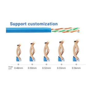 Tốc độ cao <span class=keywords><strong>CAT6</strong></span> cáp mạng 23 AWG đồng nguyên chất 4PR <span class=keywords><strong>UTP</strong></span> 305M hộp PVC Áo khoác LAN Ethernet 305m cao thông tin liên lạc Cáp - Product Image 3