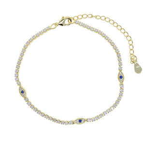 Nueva Cadena de tenis de <span class=keywords><strong>tobillera</strong></span> de circón para mujer, completamente pavimentada con diamantes de imitación, joyería de moda para mercados europeos y americanos - Product Image 6