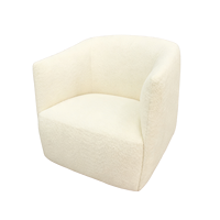 Fauteuil lounge moderne en bois massif et rembourré, fauteuil de détente individuel pour hall d'hôtel, café, zone de réception