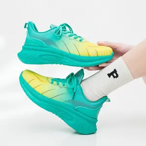 Zapatillas de deporte al aire libre de suela blanda para mujer de marca propia personalizadas, zapatillas transpirables Unisex para correr, zapatillas deportivas