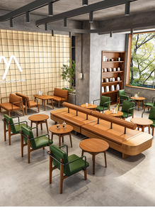 Sillas de Comedor con Respaldo Confortable, Estructura de Madera Maciza, Silla de Café para Pizzerías y Restaurantes de Comida Rápida - Product Image 6