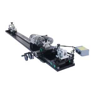 Torno manual horizontal multifunción profesional para madera, ideal para reparación de tacos de billar, torneado, perforación y roscado. - Product Image 1