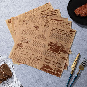 22*22CM PFAS Free Double Sided Silicon Heat Resistant Baking <b>Paper</b> Food <b>Wrapping</b> White square Baking Parchment <b>Paper</b> Sheets - Product Image 2