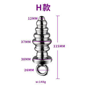 SM大人のおもちゃステンレス金属肛門と膣洗浄器性的オナニー大人の製品 - Product Image 3