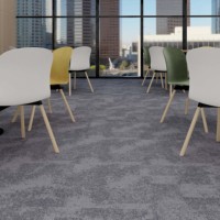 Dalles de moquette et revêtements de sol ignifuges de luxe pour la maison et le bureau, écologiques, en nylon, carrées 50x50