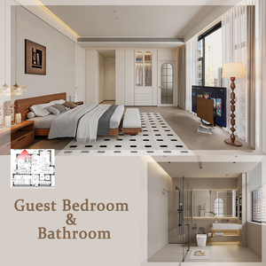 Elegante Diseño de Interiores de Estilo Francés para Renovación de Casas Completas, para Villas, Hoteles y Apartamentos de Lujo - Product Image 4