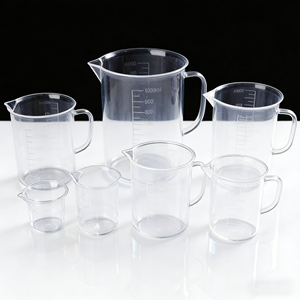 100 मिलीलीटर, 250 मिली, 500 मिली, 1000 मिली प्रयोगशाला ने पी पी प्लास्टिक को मापने वाले कप - Product Image 6