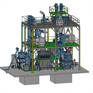 1-20TPH 완전 자동 동물 가금류 가축 사료 펠렛 생산 라인 (닭, 소, 물고기, 고양이, 개 사료 제조) - Product Image 1