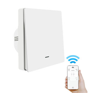 Usine Offres Spéciales interrupteur d'éclairage contrôlé par wifi pour téléphone 220V double interrupteur d'éclairage mural avec fonction de contrôle par application tuya - Product Image 4