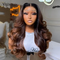Pelucas de Cabello Humano de Lujo Ondulado Natural con Encaje Frontal HD Transparente, Densidad 300%, Rizado Voluminoso SDD, 24 pulgadas, 5x5, 350 gramos, Personalizables