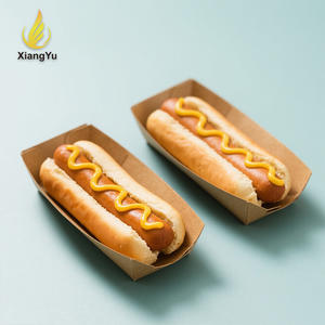 Cajas de Papel Kraft Marrón para Hot Dogs, Ecológicas, Resistentes al Aceite, con Personalización de Marca, 9x3.8x2.2 Pulgadas, para Eventos y Comida Callejera - Product Image 1